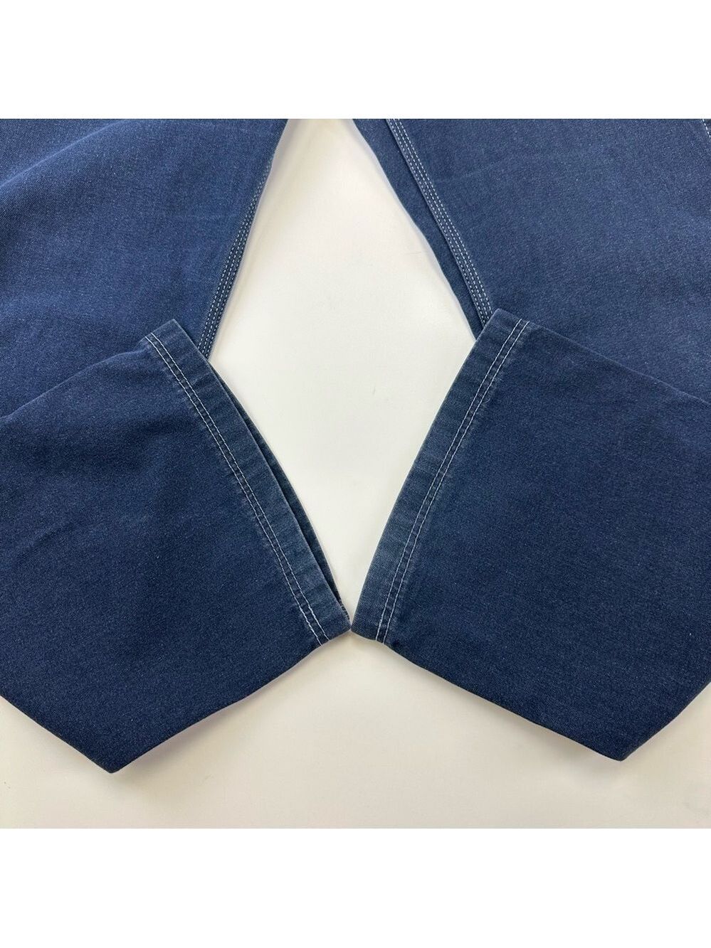 90s Vintage Hilfiger men denim carpenter jeans Size 32in Inseam 31.5in - Picture 10 of 16